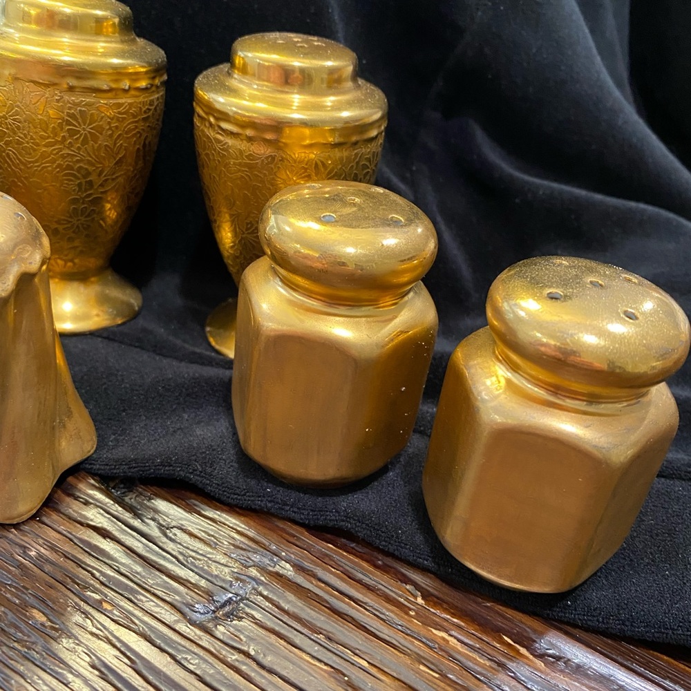 ‼️SOLD‼️Collection S&P Gold Plated Shakers - Picture 9 of 11